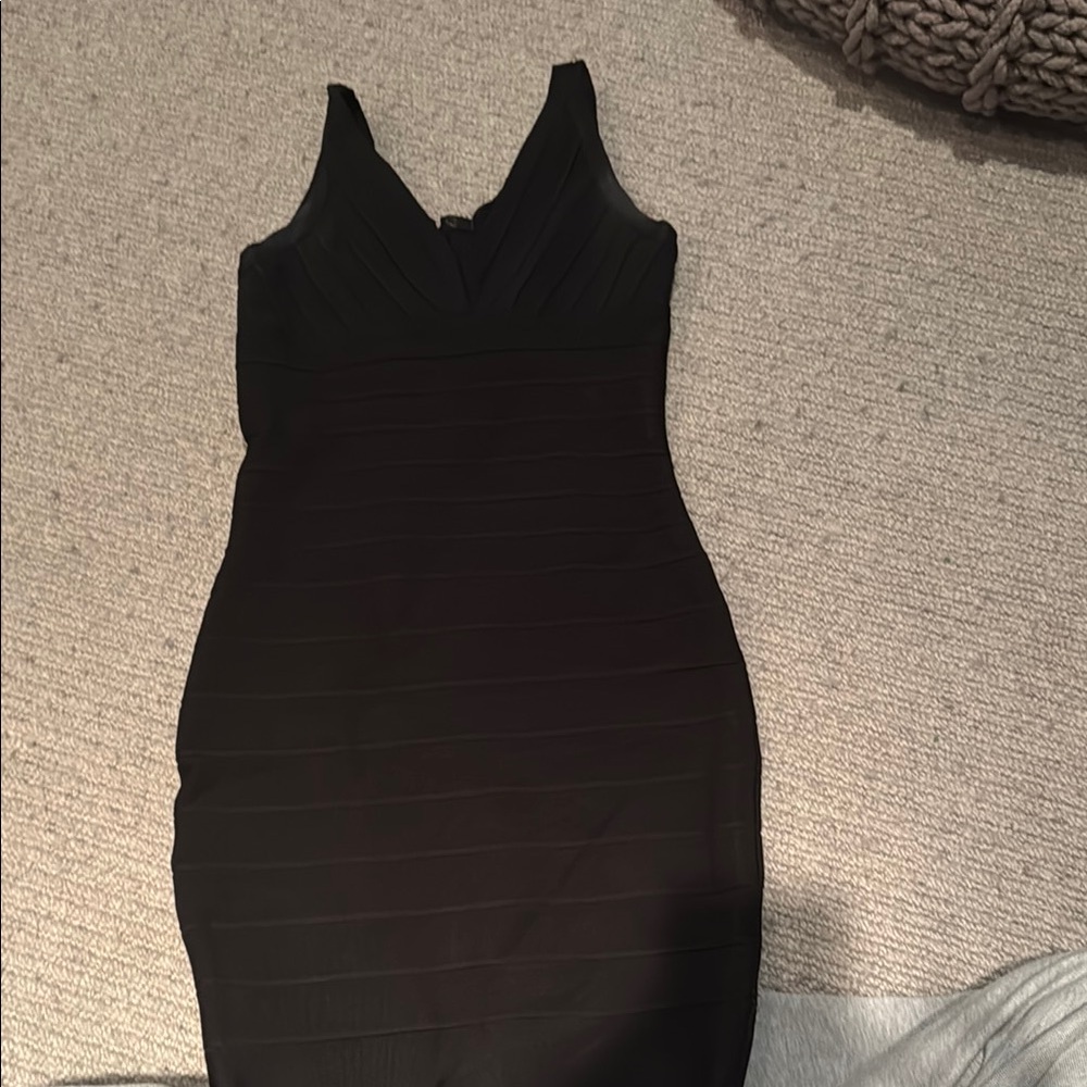 Bandage Black Bodycon Dress
